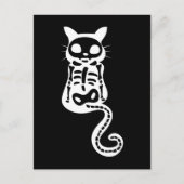 Xray Cat Kitten Skeleton Halloween Briefkaart (Voorkant)