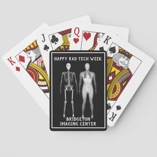 Xray & CT Full Body "Happy Rad Tech Week" Pokerkaarten (Achterkant)