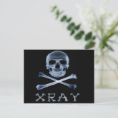 XRAY PIRATE Flag RADIOLOGY JOLLY ROGER Briefkaart (Staand voorkant)