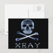 XRAY PIRATE Flag RADIOLOGY JOLLY ROGER Briefkaart (Voorkant / Achterkant)