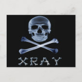 XRAY PIRATE Flag RADIOLOGY JOLLY ROGER Briefkaart (Voorkant)