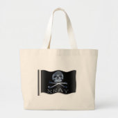 XRAY PIRATE Flag RADIOLOGY JOLLY ROGER Grote Tote Bag (Voorkant)