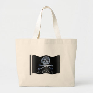 XRAY PIRATE Flag RADIOLOGY JOLLY ROGER Grote Tote Bag