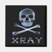 XRAY PIRATE Flag RADIOLOGY JOLLY ROGER Magneet (Voorkant)