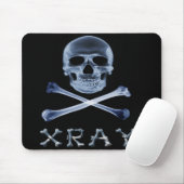 XRAY PIRATE Flag RADIOLOGY JOLLY ROGER Muismat (Met muis)