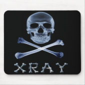 XRAY PIRATE Flag RADIOLOGY JOLLY ROGER Muismat (Voorkant)