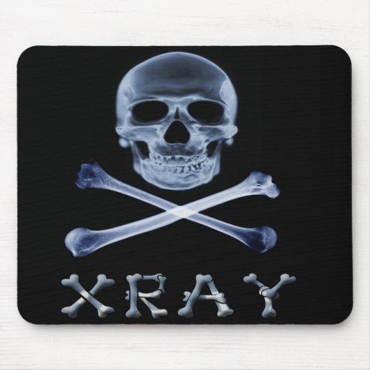 XRAY PIRATE Flag RADIOLOGY JOLLY ROGER Muismat (Voorkant)