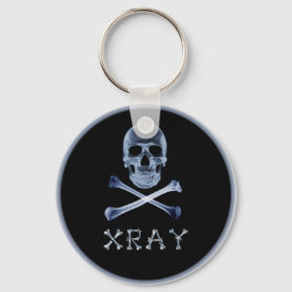 XRAY PIRATE Flag RADIOLOGY JOLLY ROGER Sleutelhanger