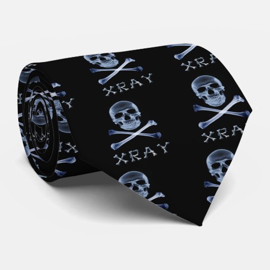 XRAY PIRATE Flag RADIOLOGY JOLLY ROGER Stropdas (Opgerold)