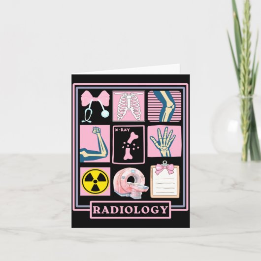 Xray Rad Tech Radiologie Gezondheidszorg Waarderin Kaart (Voorkant)