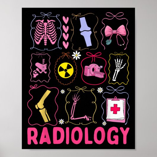 Xray Rad Tech Radiology Healthcare Appreciation Te Poster (Voorkant)