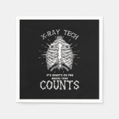 XRay Skelet Skeletsysteem Radioloog Rad Tech Servet (Voorkant)