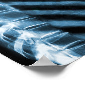 XRAY SKELETON DRILL BLACK BLUE POSTER (Hoek)