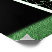 XRAY SKELETON SOCCER GOALIE GREEN POSTER (Hoek)