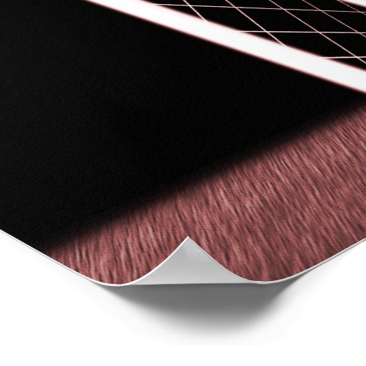 XRAY SKELETON SOCCER GOALIE RED POSTER (Hoek)