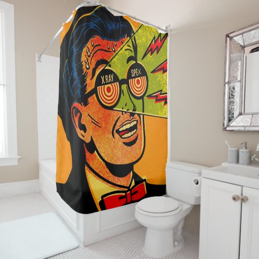 Xray Spex-afdrukken Douchegordijn (In situ)