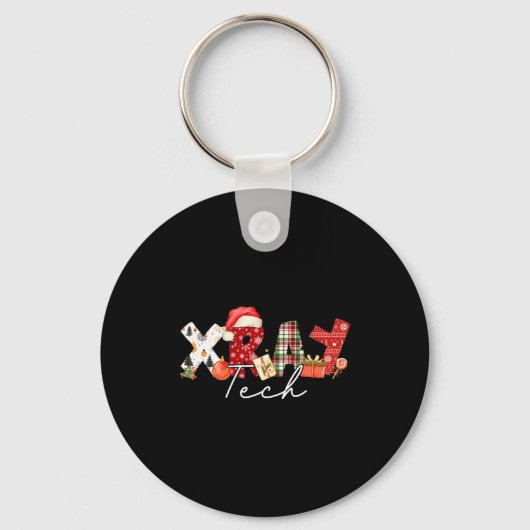 Xray Tech Christmas Bow Rad Tech Radiology Gift Me Sleutelhanger (Voorkant)