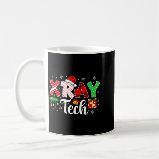 Xray Tech Christmas Bow Rad Tech Radiology Men Wom Koffiemok (Links)