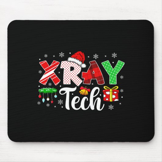 Xray Tech Christmas Bow Rad Tech Radiology Men Wom Muismat (Voorkant)
