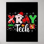 Xray Tech Christmas Bow Rad Tech Radiology Men Wom Poster (Voorkant)