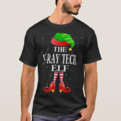 Xray Tech Elf Funny Matching Pajama Group Christma T-shirt (Voorkant)