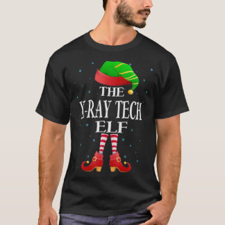 Xray Tech Elf Funny Matching Pajama Group Christma T-shirt