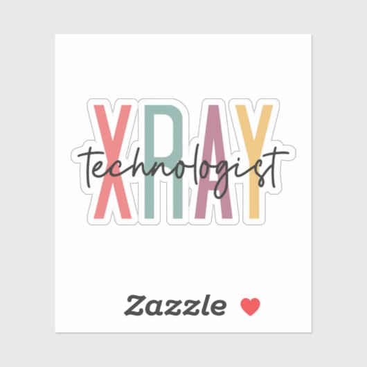 Xray Tech Radiologica Technoloog, Xray Tech Squad Sticker (Vel)