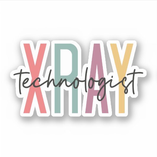 Xray Tech Radiologica Technoloog, Xray Tech Squad Sticker (Voorkant)