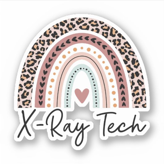 Xray Tech, Radiologische Technoloog, Xray Tech Afs Sticker (Voorkant)