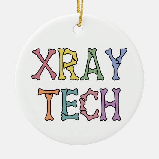 Xray Tech-röntgentechnologie Multicolored Keramisch Ornament (Voorkant)