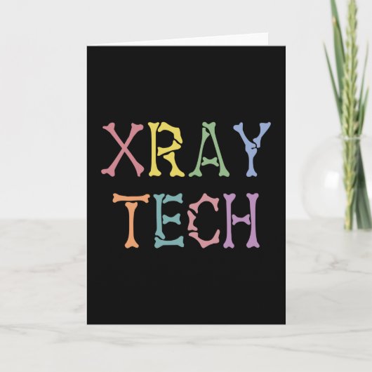 Xray Tech X-ray Technologist cadeaus Kaart (Voorkant)
