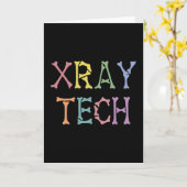 Xray Tech X-ray Technologist cadeaus Kaart (Gele Bloem)