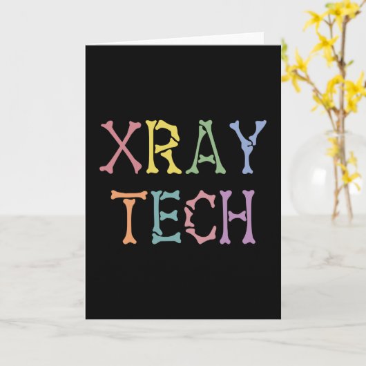 Xray Tech X-ray Technologist cadeaus Kaart (Gele Bloem)