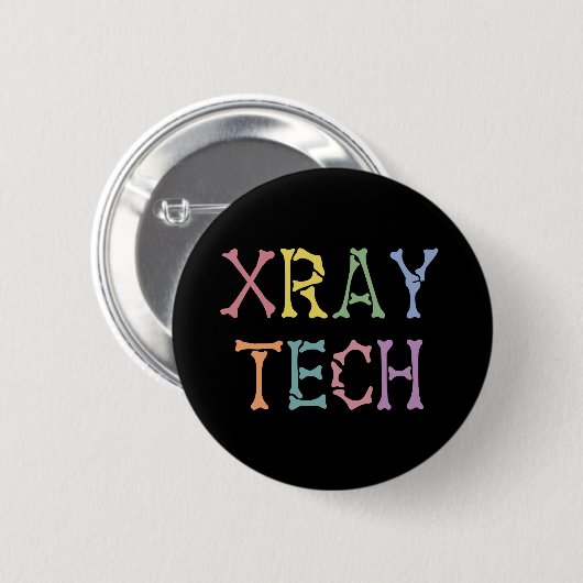 Xray Tech X-ray Technologist cadeaus Ronde Button 5,7 Cm (Voorkant /achterkant)