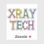 Xray Tech X-ray Technologist cadeaus Sticker (Vel)