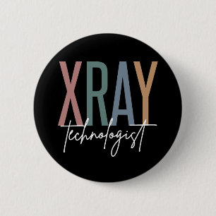 Xray Tech X-ray Technoloog Multicolored giften Ronde Button 5,7 Cm