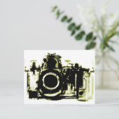 XRAY VISION CAMERA BLACK YELLOW BRIEFKAART (Staand voorkant)
