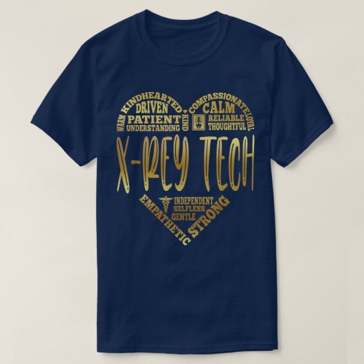 XRey Tech Gold Zurse Week Zondag Kerstdag T-shirt (Design voorkant)