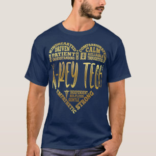 XRey Tech Gold Zurse Week Zondag Kerstdag T-shirt