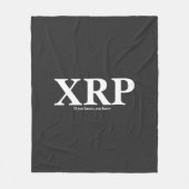 XRP Als u weet, weet u Fleece Deken (Voorkant)