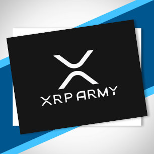 XRP Army Quote Hodl Crypto Cryptocurrency Meme Briefkaart