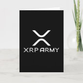 XRP Army Quote Hodl Crypto Cryptocurrency Meme Kaart (Voorkant)