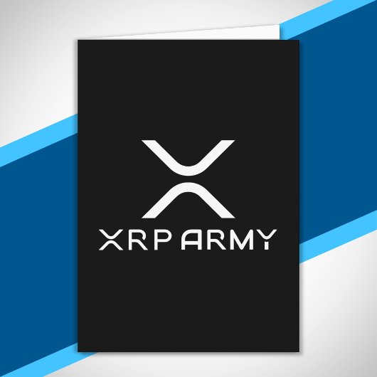 XRP Army Quote Hodl Crypto Cryptocurrency Meme Kaart
