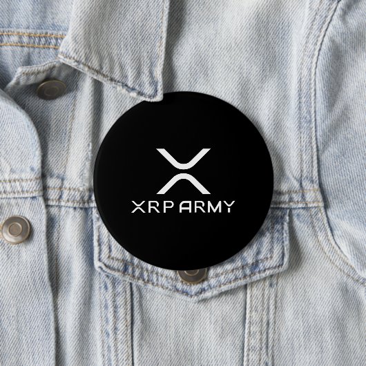 XRP Army Quote Hodl Crypto Cryptocurrency Meme Ronde Button 4,0 Cm (In situ)
