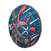 XRP Astronaut NAAR DE MAAN - XRP cryptocurrency Dartbord (Voorkant Rechts)