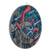 XRP Astronaut NAAR DE MAAN - XRP cryptocurrency Dartbord (Voorkant Links)