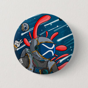 XRP Astronaut NAAR DE MAAN - XRP cryptocurrency Ronde Button 5,7 Cm