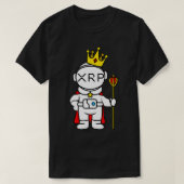 XRP-code Crypto Currency aan de maan Astronaut T-shirt (Design voorkant)