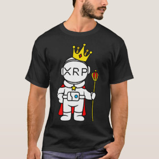 XRP-code Crypto Currency aan de maan Astronaut T-shirt
