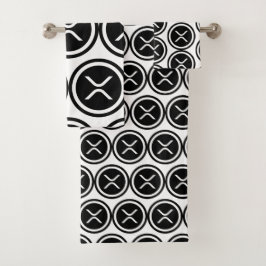 XRP Coin Logo Bath Towel set Bad Handdoek
